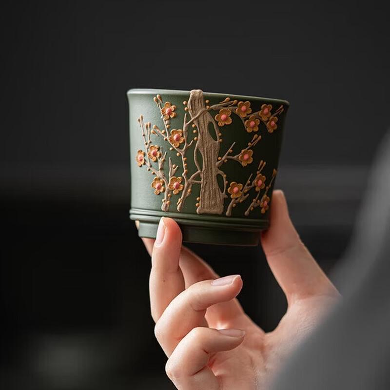 Chen Ruiling Zisha Plum Blossom Master Tea Cup