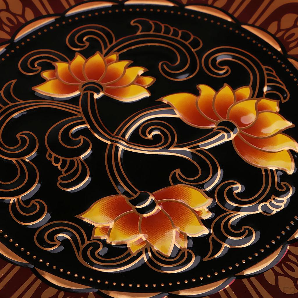 Style Alloy Fruit Tray Buddha Altar Pedestal