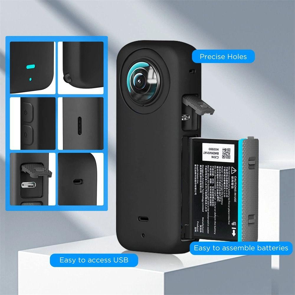 Insta360 chránič objektivu pro Insta360 kryt těla pro Insta360 silikonové pouzdro pro krytku objektivu Insta360