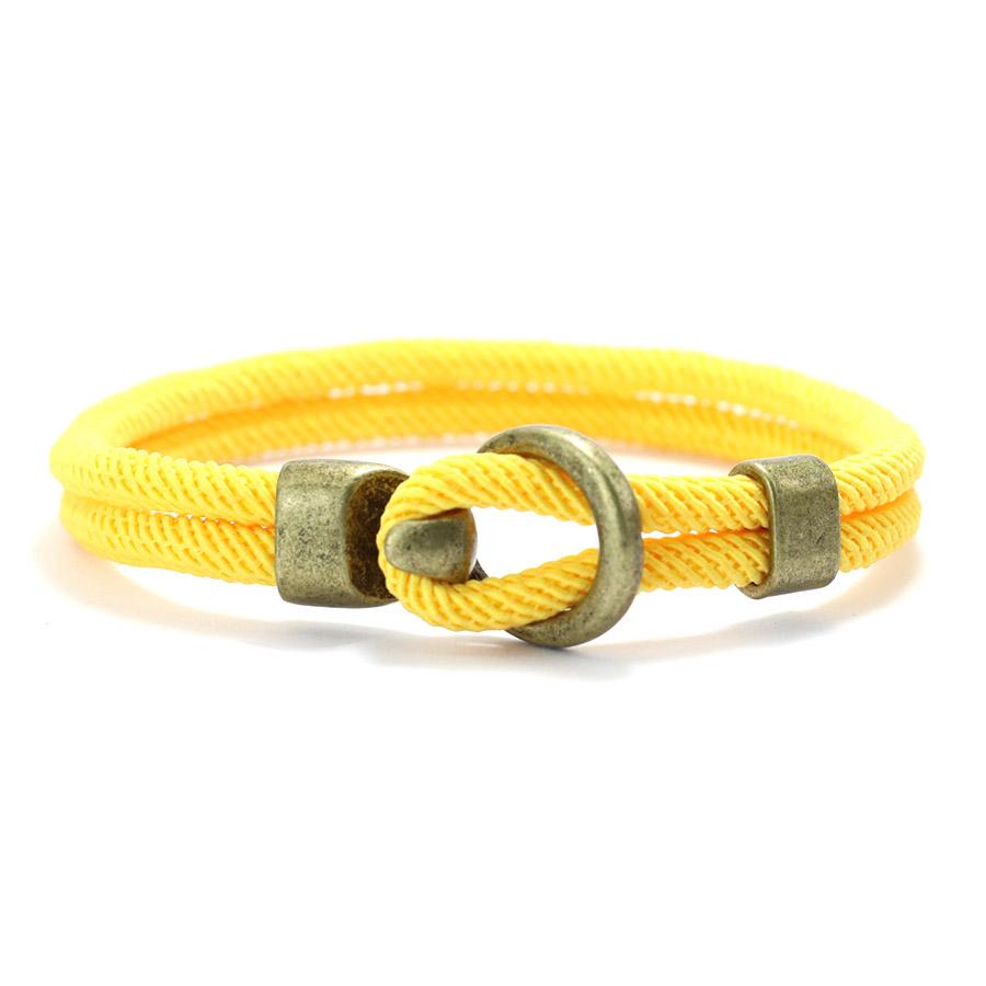 Fashion Man Bracelet Bilayer Thread Nautical Braclet Hiphop Rock Accesorios Hombre Multiple Colors Sizes Available Pulseria