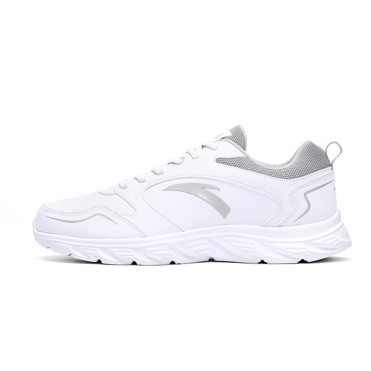 ANTA Running Series Sneakers Leather  White Grey  Men s 912245515-4 EU 39