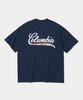 COLUMBIA UNIVERSITY Cu Big Wave Logo S/S T-Shirts Dark Navy
