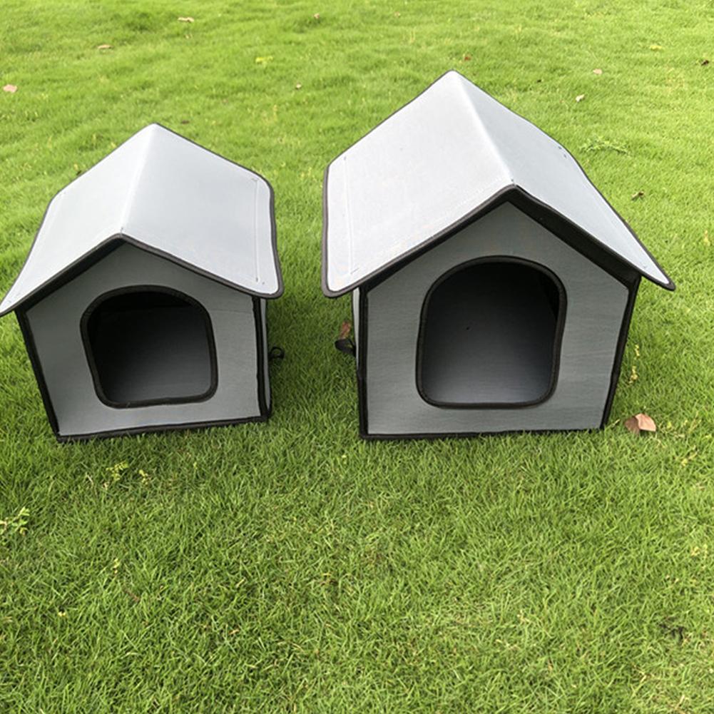 Foldable Cat House Outdoor Waterproof Rainproof Detachable Pet Cave Nest Tent Accessories For Kitten Puppy