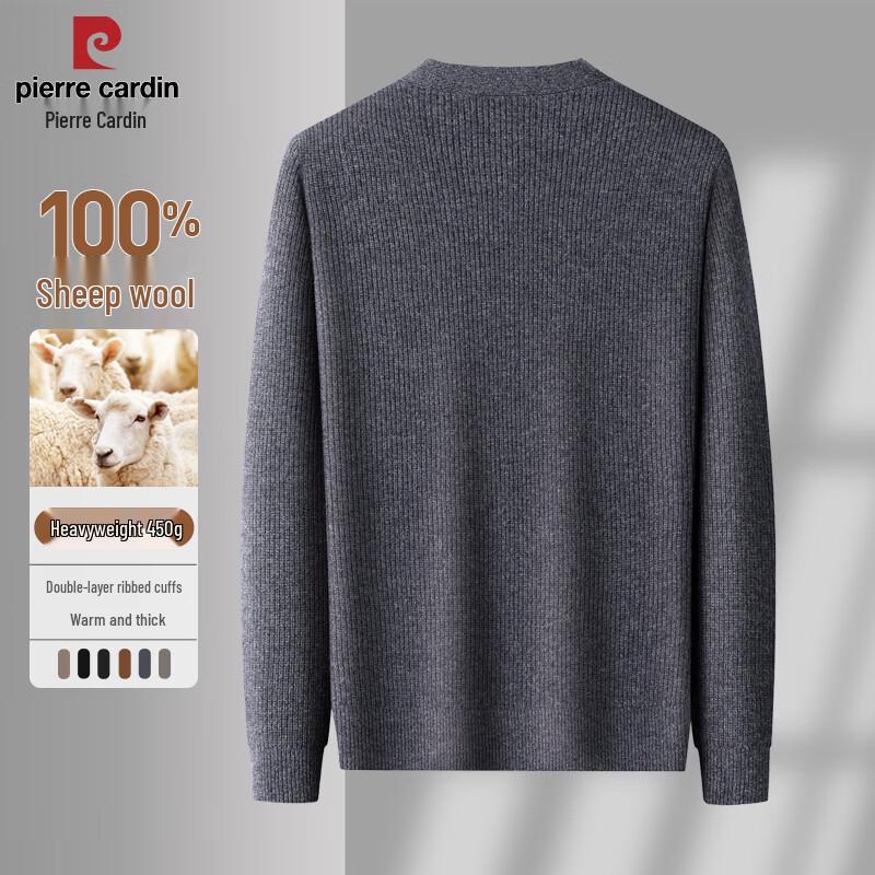 Pierre Cardin Men's Merino Wool V-Neck Cardigan