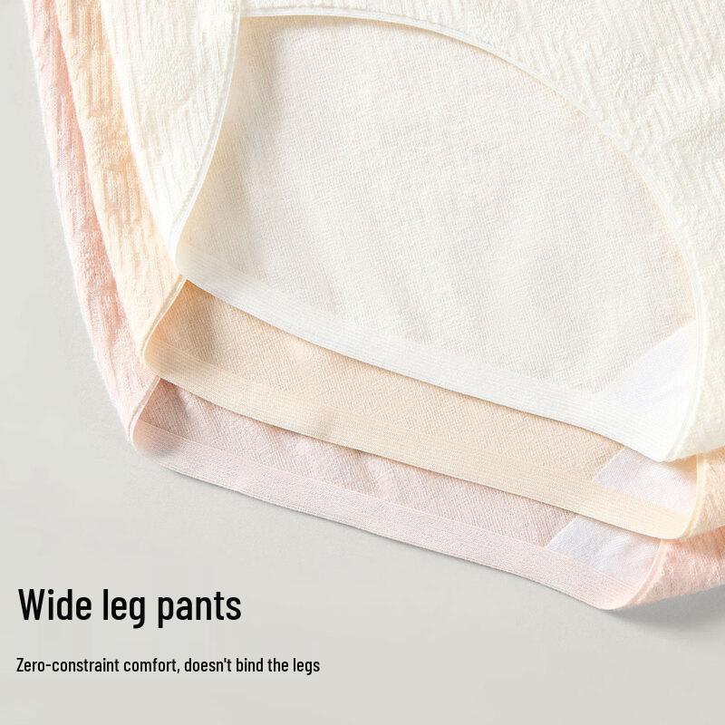 FENTENGCARE Women's 7A Antibacterial 100% Cotton High-Waist Seamless Underwear