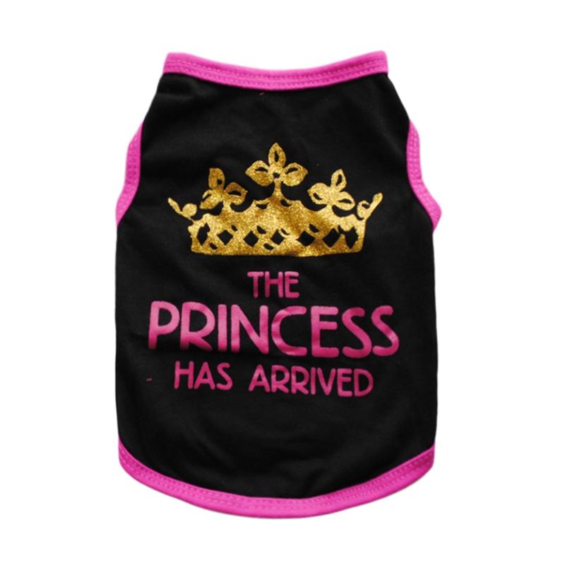 Pet Spring/Summer Vest Puppy T-Shirt Letter Print Princess Oblečení