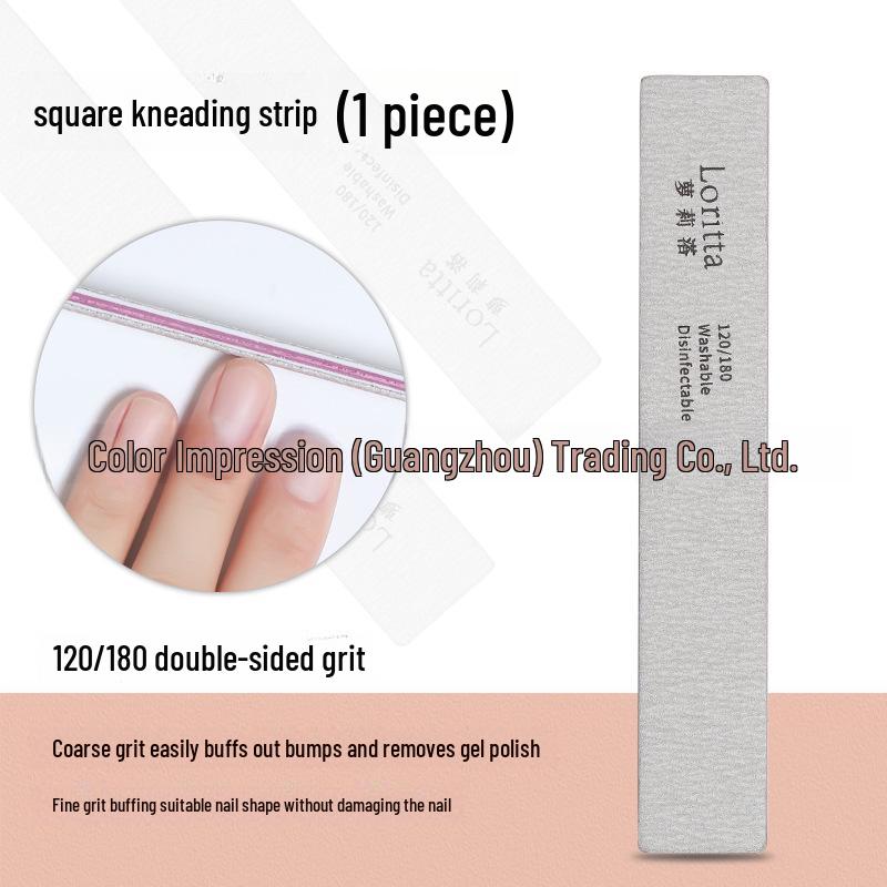 Pilă de unghii Lolita lavabilă, rezistentă la uzură: Bandă Abrazivă de Calitate Profesională pentru Salon pentru Îndepărtarea Ojei