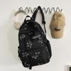 Schoolbag new ins style high value backpack printing junior high school student schoolbag male college style travel trendy cool backpack