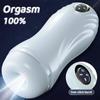 Male Masturbator Toys Automatic Sucking Masturbation Cup For Men Deep Throat Oral Vagina Suction Blowjob Vibrating Sex Toys