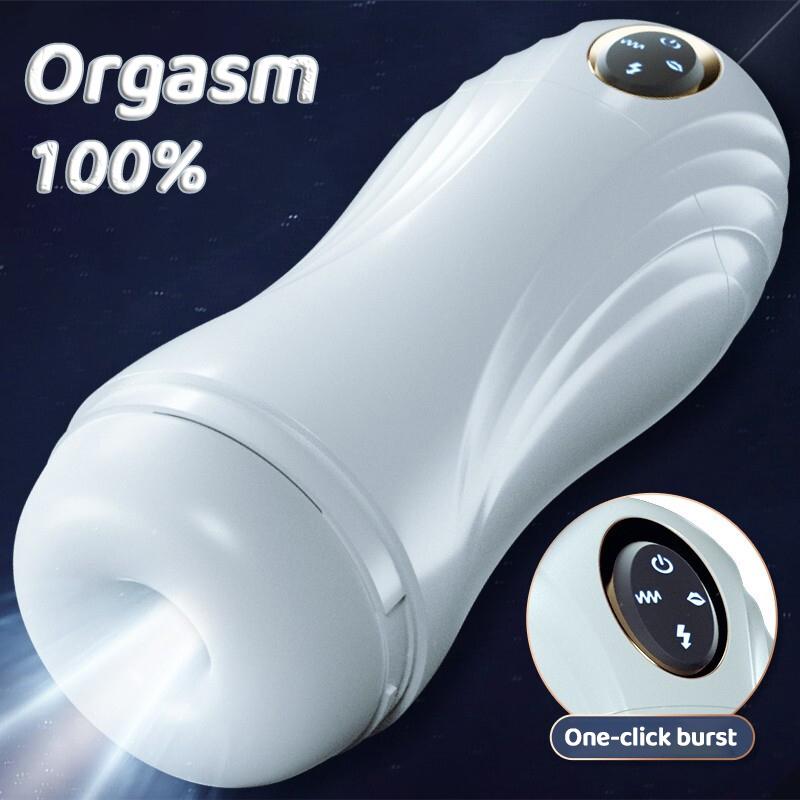 Male Masturbator Toys Automatic Sucking Masturbation Cup For Men Deep Throat Oral Vagina Suction Blowjob Vibrating Sex Toys