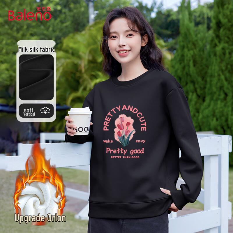 Baleno Women's Fleece Lined Crewneck Sweatshirt