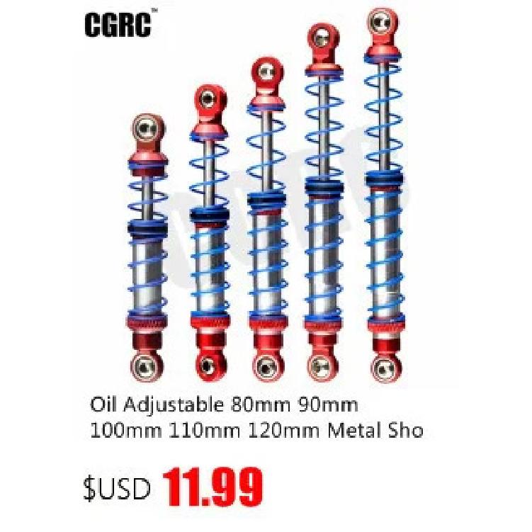 2PCS 80/90/100/110/120mm Secondary Bucket Shock Absorber Double Spring Damper For 1/10 RC Crawler Axial SCX10 90046 D90 TRX4