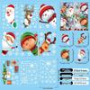 Christmas Reindeer and Snowflake Window Sticker - Traceless, Electrostatic Decor