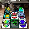 Colorful Geometry Dash Characters Rug Office Floor Mat - Machine Washable for Bedroom, bedroom, livingroom, Room Decor Fan Gifts Christmas