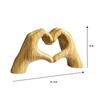 Creative Graffiti Resin Hand Heart Gesture Statue Home Decoration Nordic Heart Shaped Statue For Girlfriend Valentine Day Gift