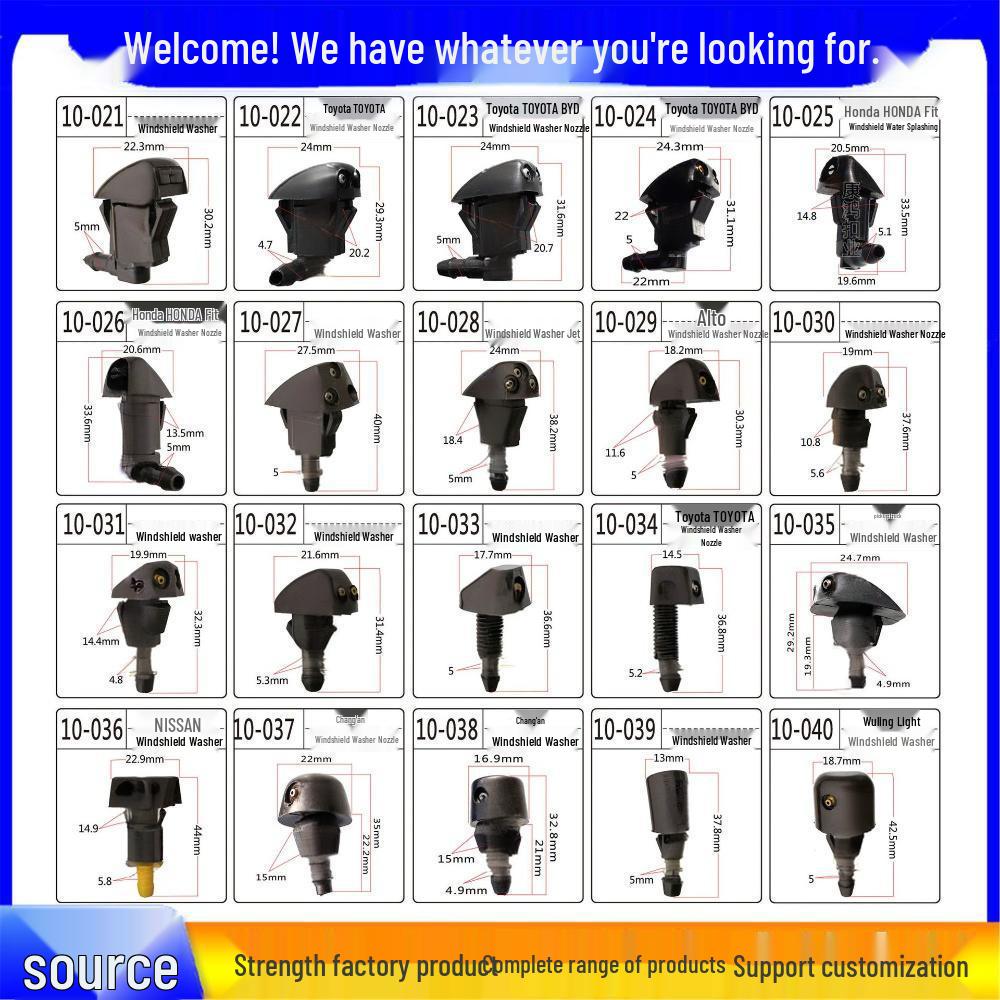 Compatible Windshield Washer Nozzle for Mercedes-Benz & Toyota