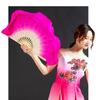 17/20cm Half Circle Silk Veil Pairs Chinese Short Bellydance Fan 31cm Bamboo Bamboo Fans
