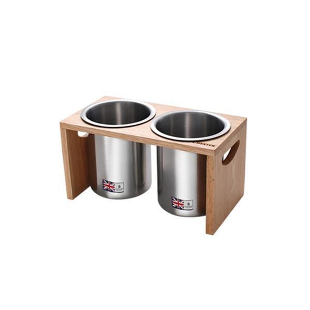 Crownford Chester Stainless Steel Cutlery Holder with 2 Drawers