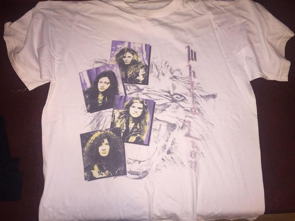 WHITE LION Band TOUR SHIRT Shirt White Classic Unisex S5XL UU089 XXL