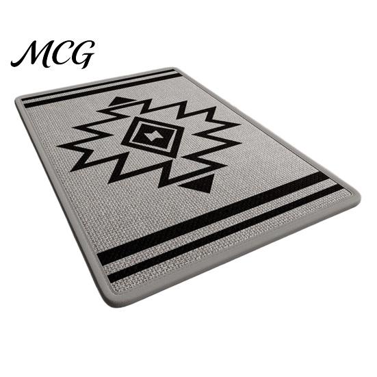 Machine Washable Mat Minimalist Bathroom Rug, Absorbent Non-Slip Floor Mat, Rectangular Door Textured Backing Rug for Home Entrance Bedroom