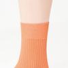 Gunze SABRINA Washi Yarn Set of Light Sizes Cm Socks, 32-Rib, 2, Women's, Orange, 22.0-24.0