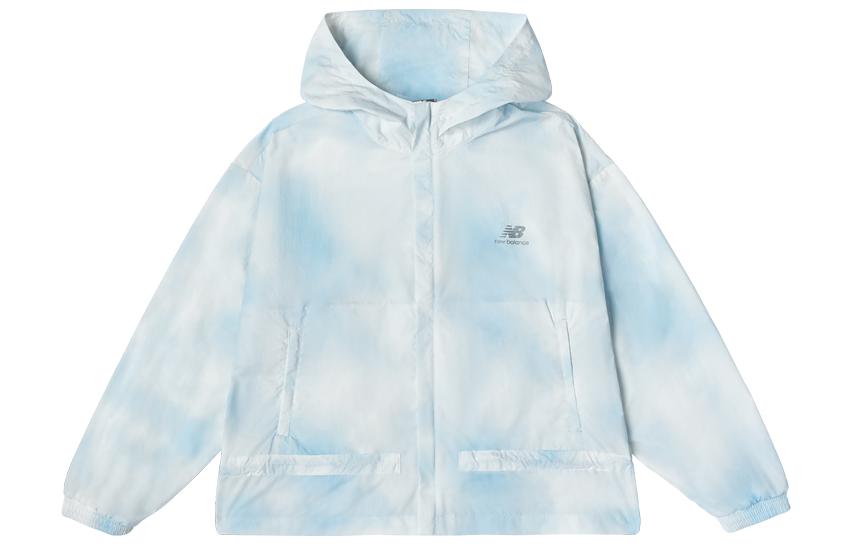 New Balance IU Sun Protection Clothing Women s Blue Hooded Moderate Straight Fit 5AC2U392-MIX L