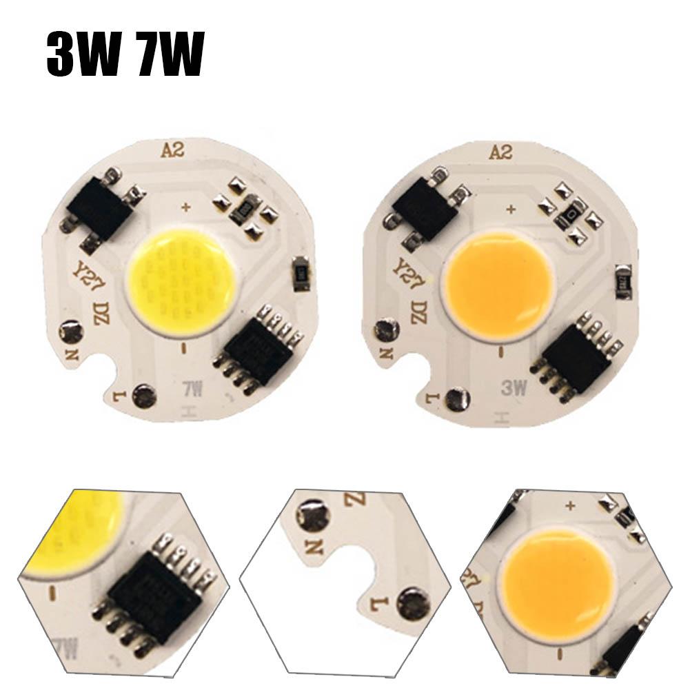 

1 шт. Светодиодный чип 20000h 3 Вт 7 Вт COB с регулируемой яркостью драйвера бесплатно