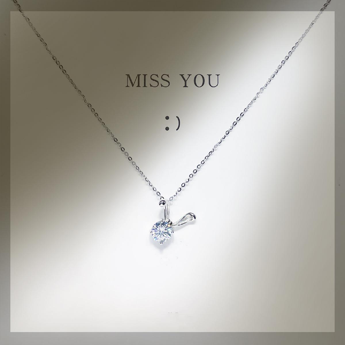 S925 Sterling Silver Lop Rabbit Necklace Pendant Jewelry Fashion Jewelry Gifts 925 silver