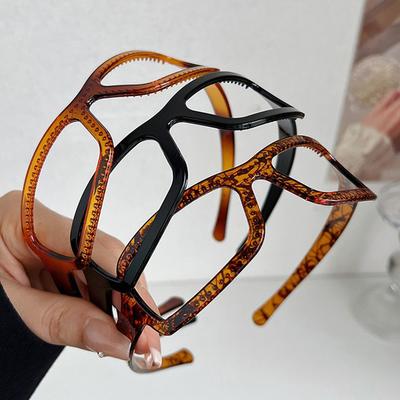 Persoonlijkheid Plastic Brillen Vorm Hoofdband Kapsel Zonnebrillen Vorm Haarband Voor Vrouwen Koreaanse Stijl Eenvoudige Haarband