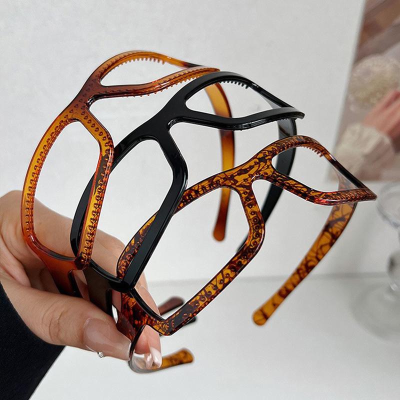 Personality Plastic Glasses Shape Headband Hairstyle Sunglasses Shape Hairband For Women Korean Style Simple Hair Hoop