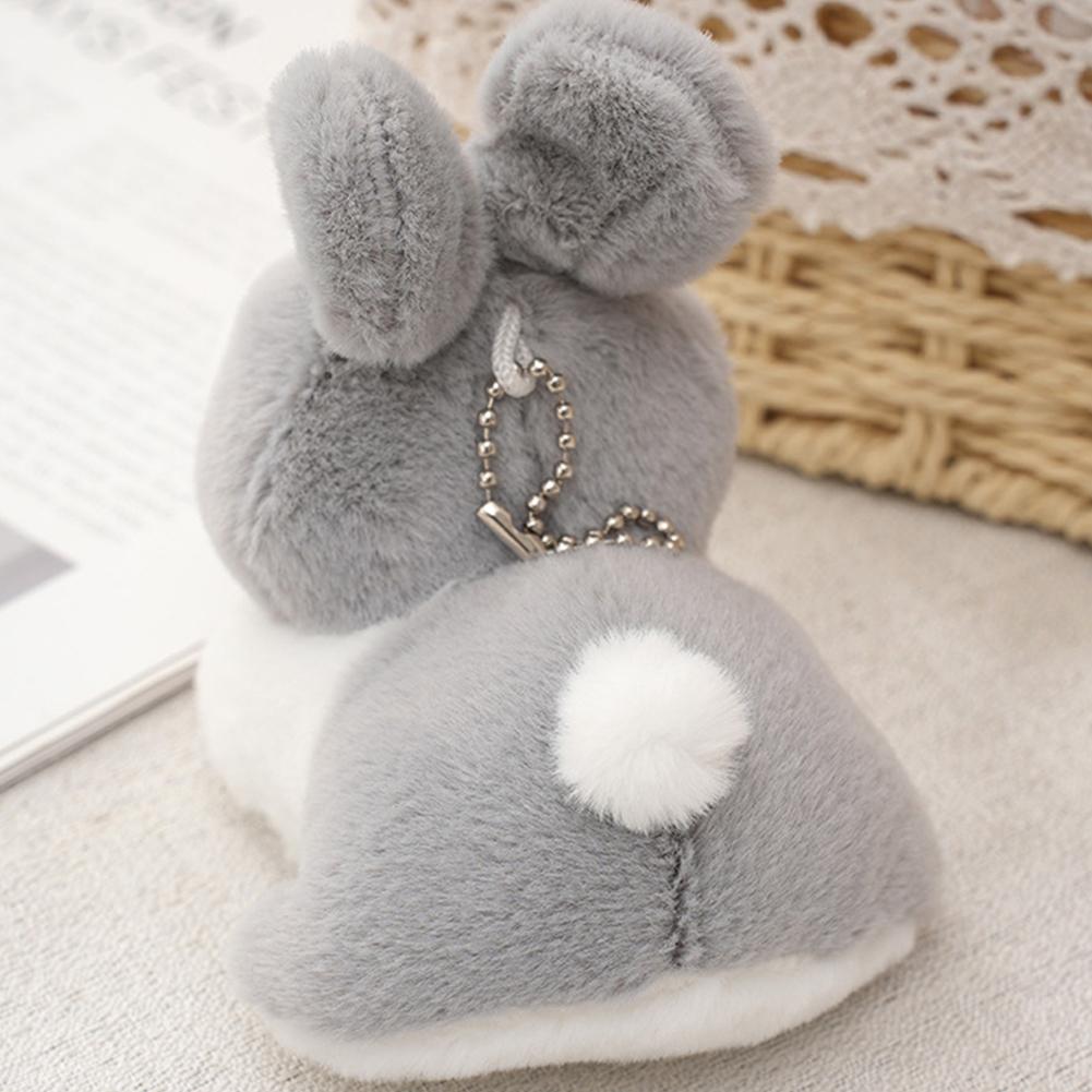 Cute Rabbit Plush Toys Bunny Stuffed Toys Bag Pendant Kids Girls Toy Birthday Gifts Mini Animal Plush Doll Keychain Key Ring