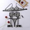 Women's Sexy Embroidery Bra Set Push-up Underwired Lingerie Set Sheer Thin Bra Set