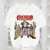 Kreator TShirt 80S Thrash Metal Sodom Destruction Casual Loose Crewneck Retro Short Sleeve Polyester Unisexs Graphic TShirts