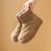 Fleece high-top socks boots women's 2025 winter new student ins trend Korean version of thermal casual cotton shoes K2903