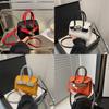 Childrens Shoulder Pu Bag Fashionable And Simple Handbag Paired Bag Carrying