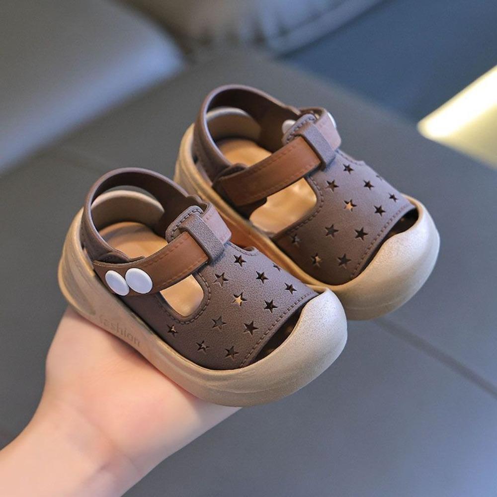 1pair with Straps Baby Toddler Shoes Closed Toe Children's Shoes  Toddlers