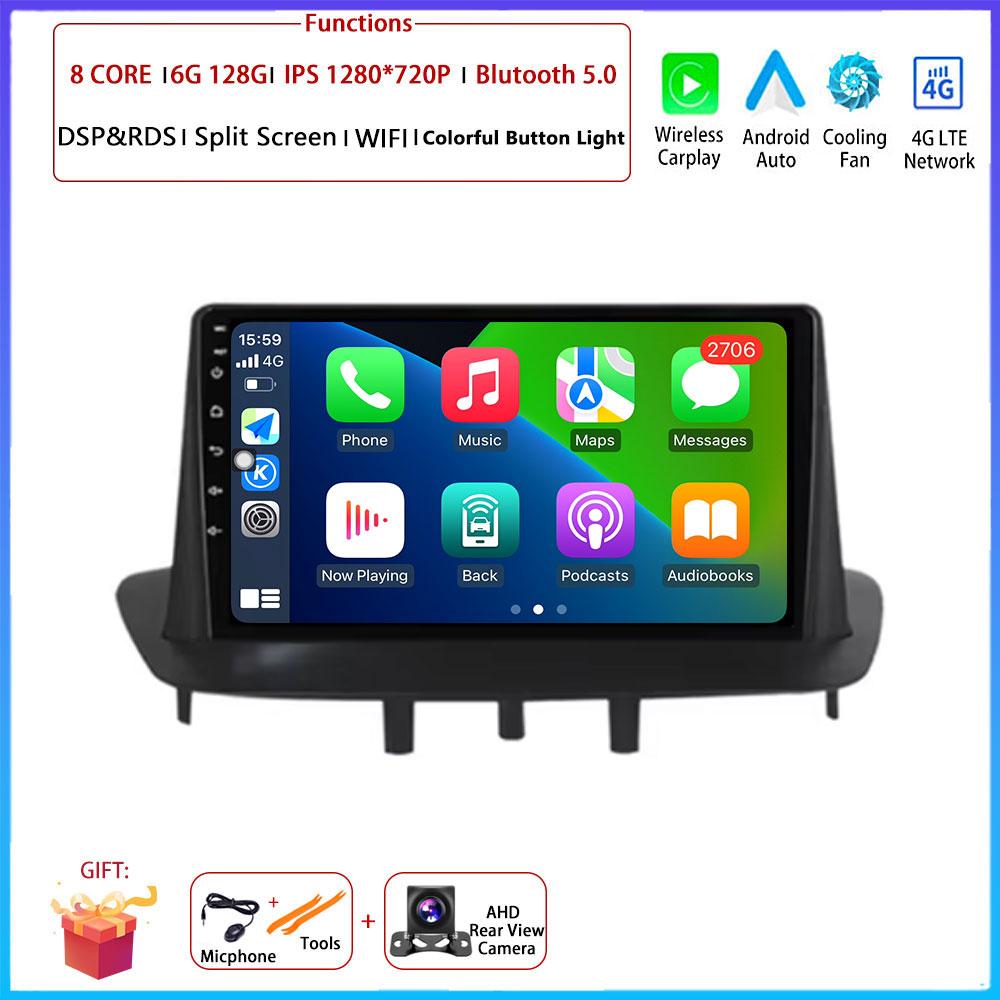 Android OS For Renault Megane 3 Fluence Samsung SM3 2008 - 2014 Car Radio Stereo Multimedia Video GPS Navigation Player BT 5.0