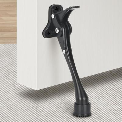 Heavy Duty Zinc Alloy Door Stopper Adjustable Easy Install Foot-Operated Door Stopper Durable Pedal Kickdown Door Stopper