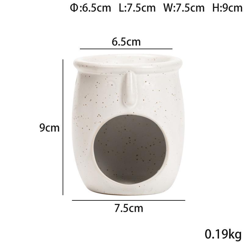 Abstract Aromatherapy Scented Candle Set: Ceramic Warmer & Incense Burner for Home or Spa Décor