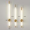 Modern LED Wall Lights Bedroom Longer Tube Lighting Living Room Background Decorate Stairs Lamp Hotel Black Gold Sconce Fixtures