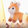 Key Ring Pendant Stuffed Deer Keychain Fawn Keychain Fluffy Elk Doll  Christmas Gifts