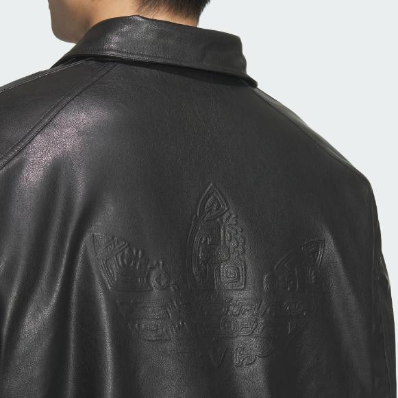 Adidas Originals Faux Leather Cotton Jacket JL8372 Asian Size