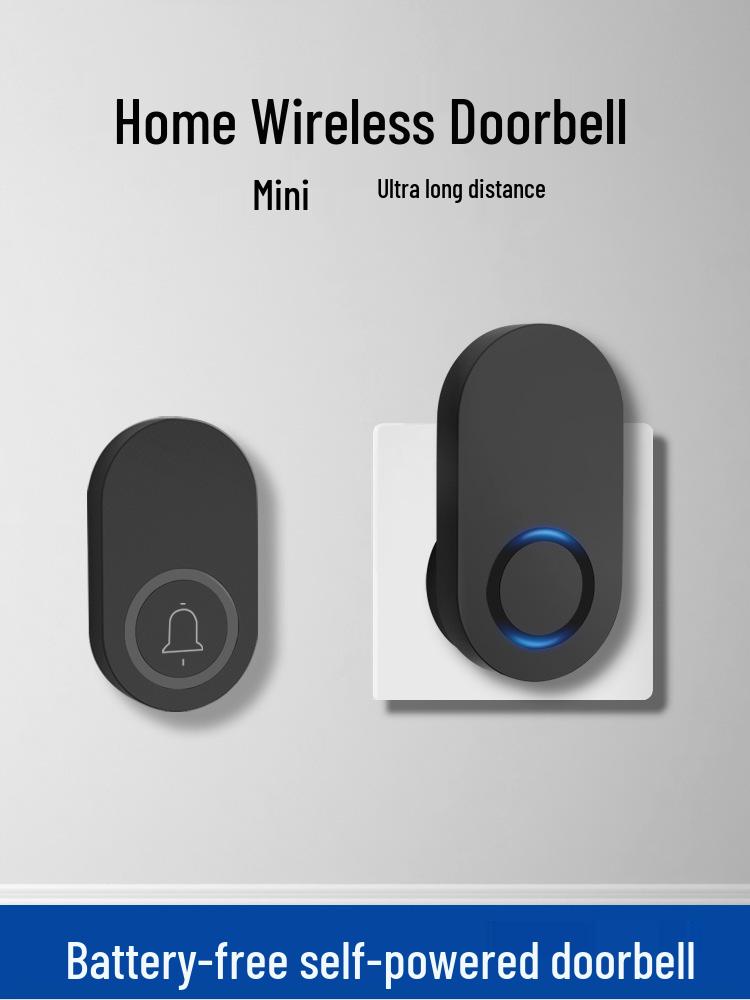 Wireless Self-Powered Waterproof Doorbell with Long Range and High Volume for Homes and Elderly Paging
