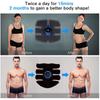 Langlebiger und sicherer EMS-Muskelstimulator ABS-Trainer Muskelstraffer USB-wiederaufladbarer Elektrischer Massager Beine Arm Bauch Gewichtsverlust Fitness-Workout Unise