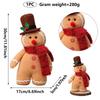 30cm Christmas Plush Gingerbread Character with Chef Hat Bow Christmas Decoration Doll Holiday Christmas Season Decoration