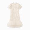 MQD Girls' Summer Mesh Splice Princess Dress