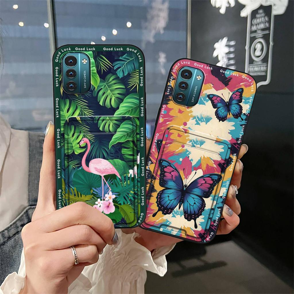 Silicone Anti-dust Phone Case For Nokia G11/G21 Cute Waterproof Protective Card Bag Shockproof Cartoon TPU Soft Case