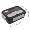 1.1L Leakproof Lunch Box PP Bento Lunch Box Portable Insulated Lunch Box  For Travel