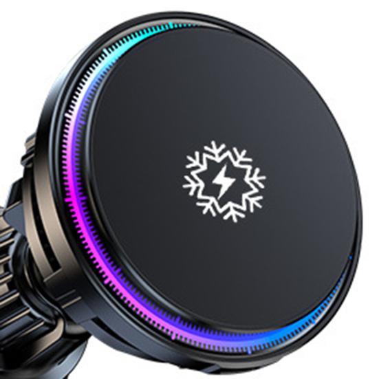 Magnetic Car Mount Charger 360-Degree Rotation Easy To Install Car Air Vent Wireless Charging Fast Charger Phone Holder