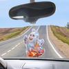 Funny Ghost Pendant 2D Acrylic Car Hanging Decor Ghost Design Backpack Charm Halloween Festive Party Decoration